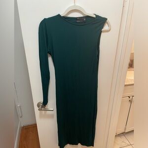 ASOS pull-on Green One Sleeve Dress